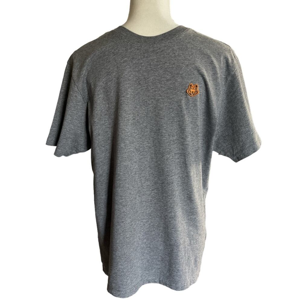 Kenzo Heather Gray men's T-shirt Size Medium plain with logo